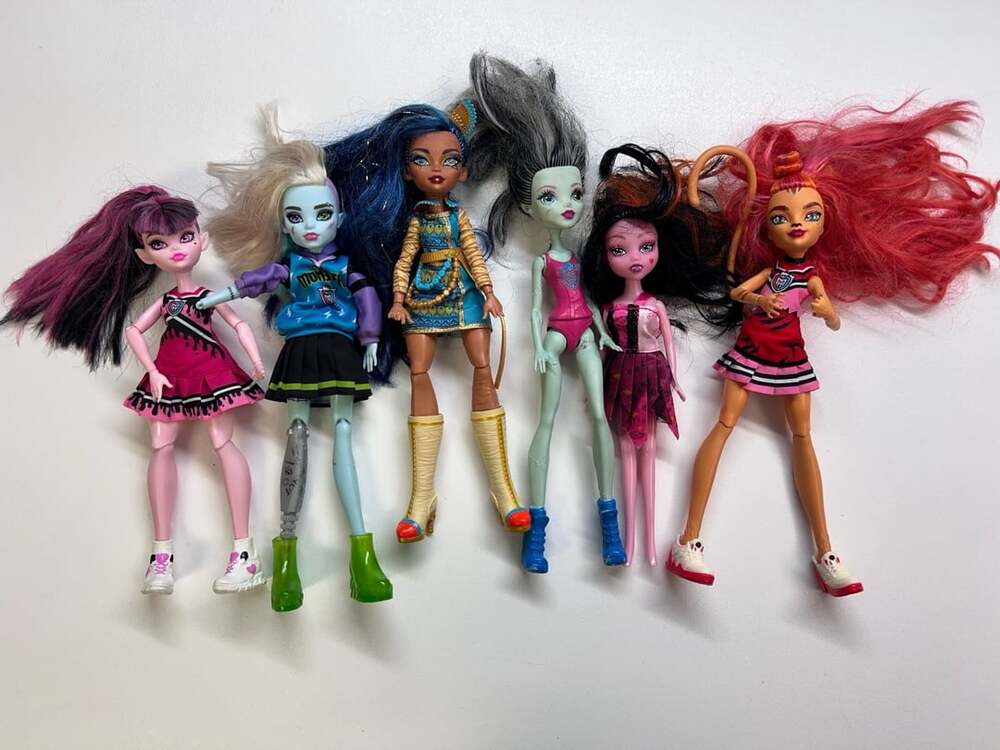 Monster High G3 Doll Lot Draculaura Frankie Cleo TLC Missing Hands Flawed